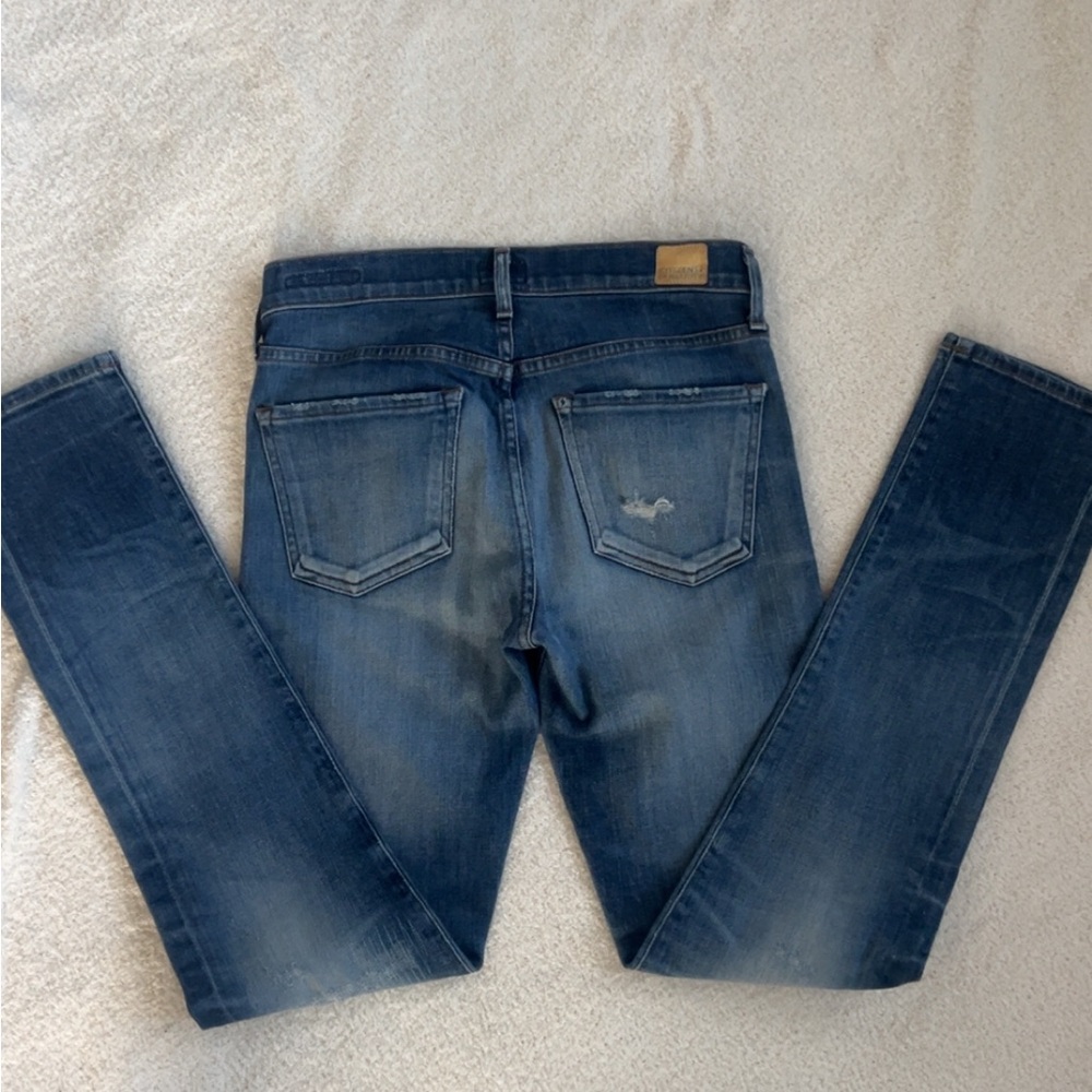 Citizens Of Humanity Dark Blue Agnes mid rise slim straight Jeans 👖 - Picture 4 of 12